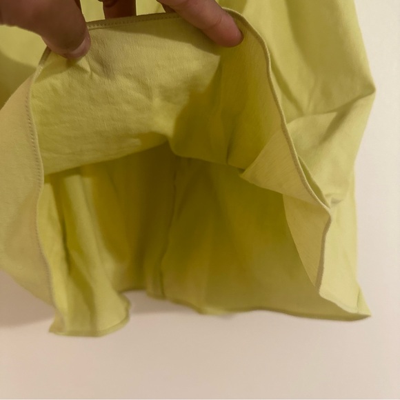 NWT Theory tie back top in key lime green - Picture 8 of 11